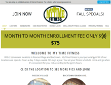 Tablet Screenshot of my-time-fitness.com